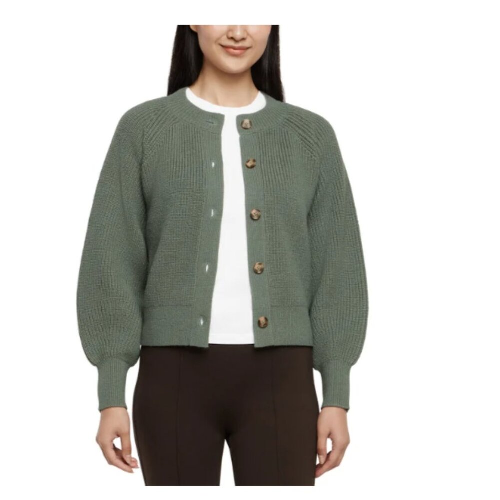 Banana Republic Women's Button Front Cardigan Green S